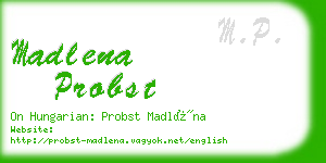 madlena probst business card